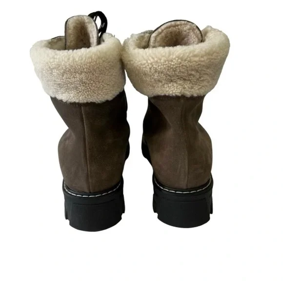 La Canadienne Adams Boots Stone Brown Suede Women’s Size 10